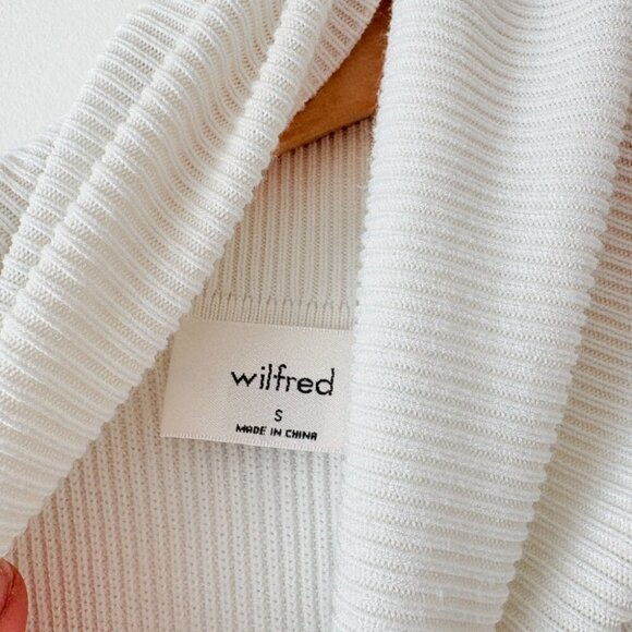 Aritzia Wilfred Sleeveless Turtleneck Sweater Dress White Size Small - Picture 6 of 7